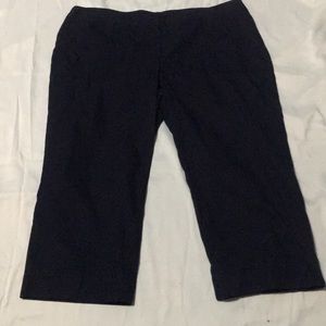 Navy cargo Capri pants